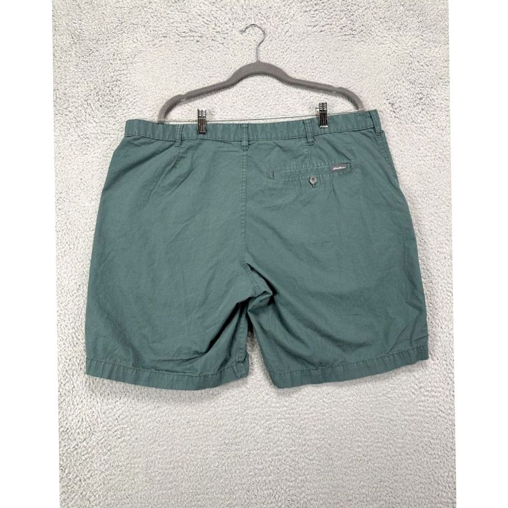 Eddie Bauer Eddie Bauer Shorts Mens 40 Green Khakis Chino Casual Outdoor Flat Front Pockets Clothing Mens 40 Green Khaki Shorts Size US 40 / EU 56 - 2 Thumbnail