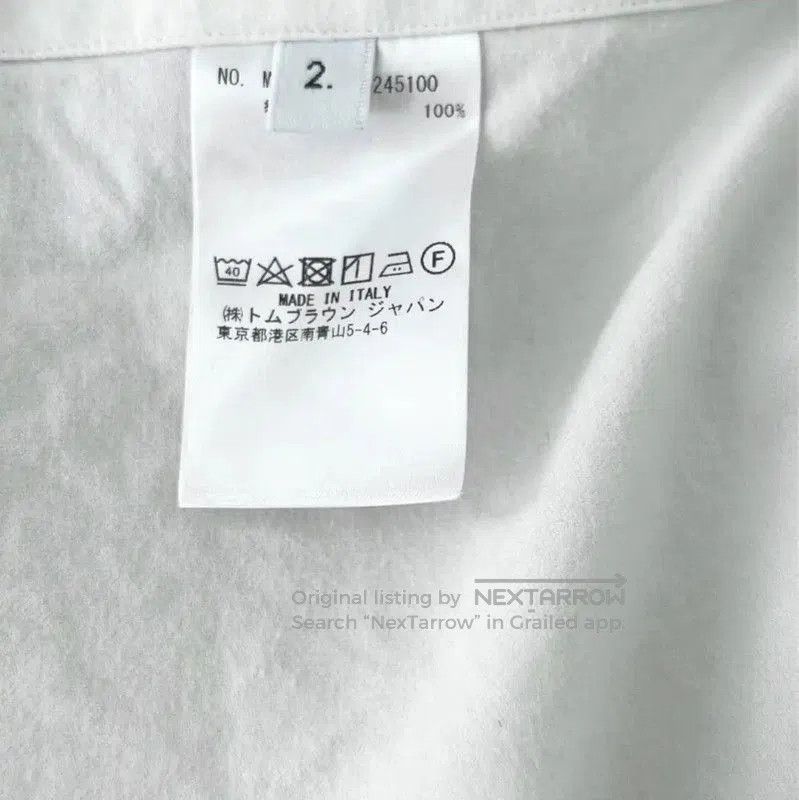 Thom Browne Thom Browne Men's White Cotton Shirt . Size US M / EU 48-50 / 2 - 7 Thumbnail