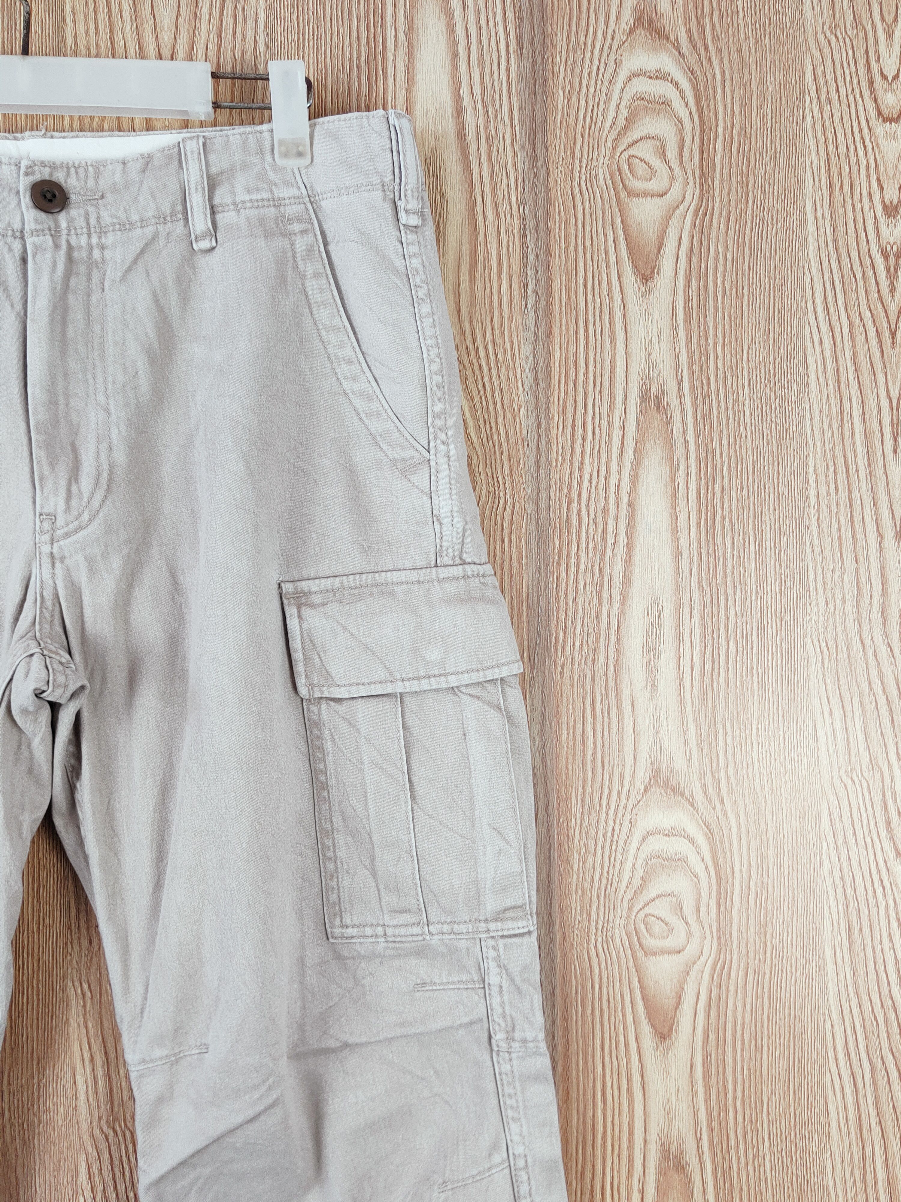 Japanese Brand Uniqlo Cream Multipocket Tactical Cargo Pants #W897 Size US 31 - 5 Thumbnail