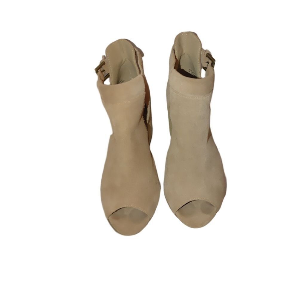 The Unbranded Brand Sole Society Ferris Suede Peep Toe Block Heels Size 8.5 Size US 8.5 / IT 38.5 - 3 Thumbnail