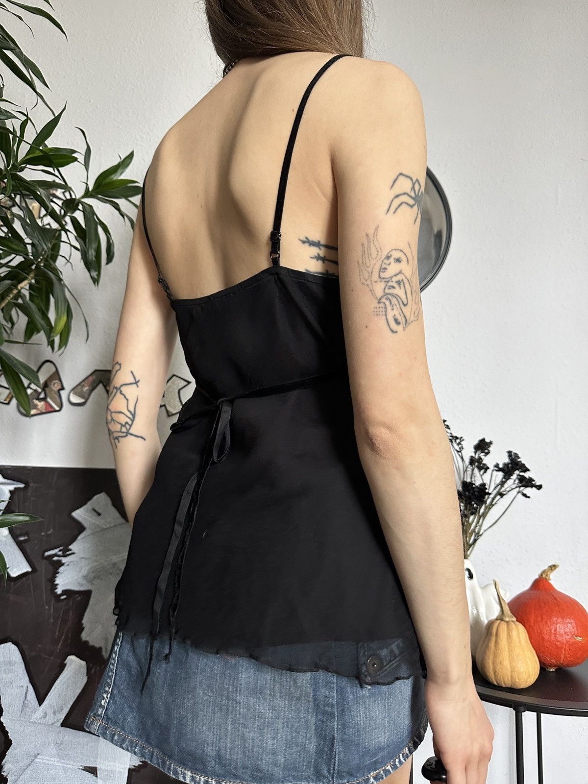 Japanese Brand × Vintage Gorgeous Vintage Silk Bustier Sequins Tank Top Size M / US 6-8 / IT 42-44 - 3 Thumbnail
