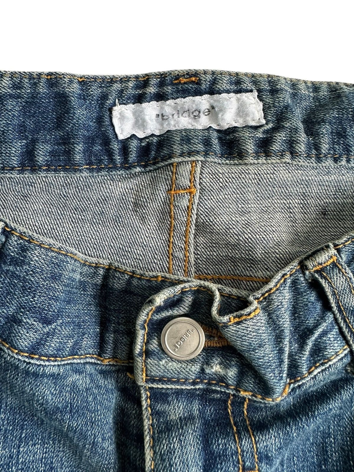 Hysteric Glamour ARCHIVE BRIDGE DISTRESSED WASHED JEANS SECTION PUNK STYLE Size US 31 - 7 Thumbnail