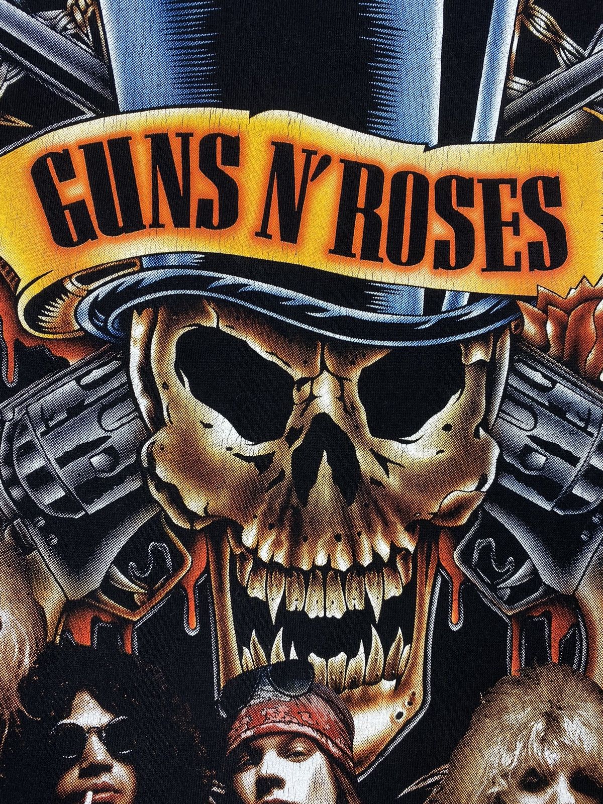 Guns N' Roses × Vintage Vintage 90 s Guns N' Roses Over Print Rock Band Tee Size US S / EU 44-46 / 1 - 6 Thumbnail