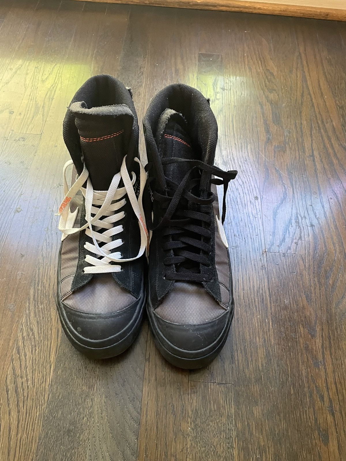 image of Nike x Off White Off-White X Blazer Mid ‘Grim Reapers’ Shoes in Black, Men's (Size 13)