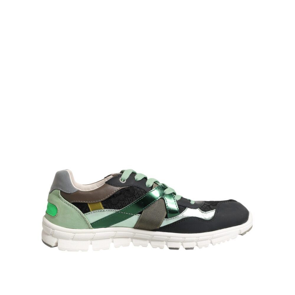Dolce & Gabbana Dolce & Gabbana Multicolor Lace Up Low Top Sneakers Shoes (S Size US 9.5 / EU 42-43 - 1 Thumbnail
