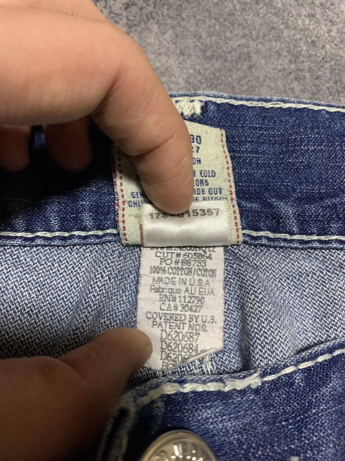 True Religion × Vintage VINTAGE Y2K TRUE RELIGION BILLY SUPER T DENIM JEANS USA Size US 38 / EU 54 - 10 Thumbnail