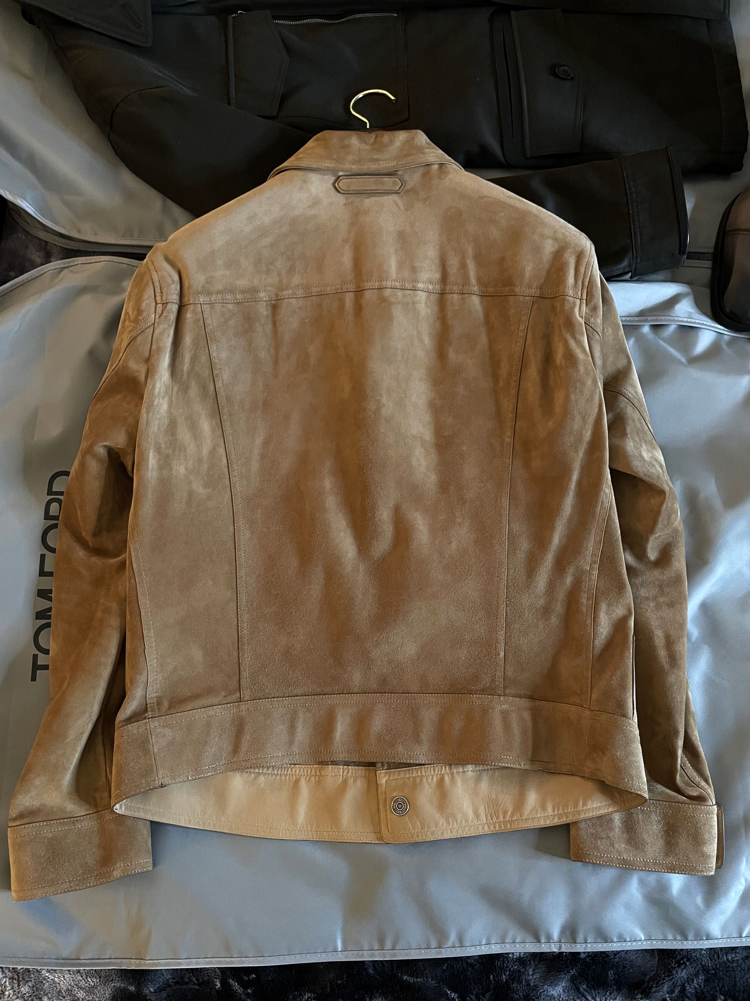 Tom Ford A-List Fave Coveted New $8,700 w/tax TOM FORD Suede Trucker Size US L / EU 52-54 / 3 - 13 Thumbnail