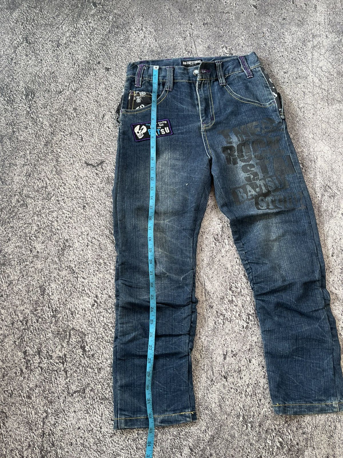 Japanese Brand Y2k Ba-tsustudio ifsixwasnine style skull Size US 26 / EU 42 - 14 Thumbnail