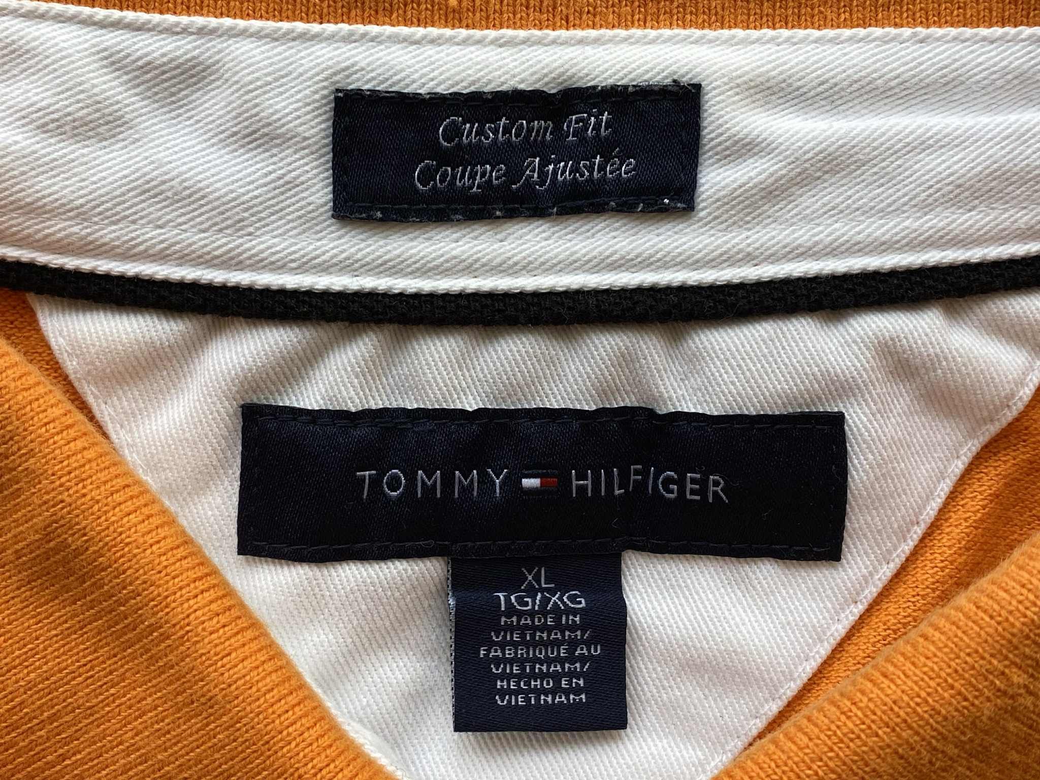 Tommy Hilfiger Tommy Hilfiger Holland Netherlands Orange Embroidered Polo Size US XL / EU 56 / 4 - 9 Thumbnail