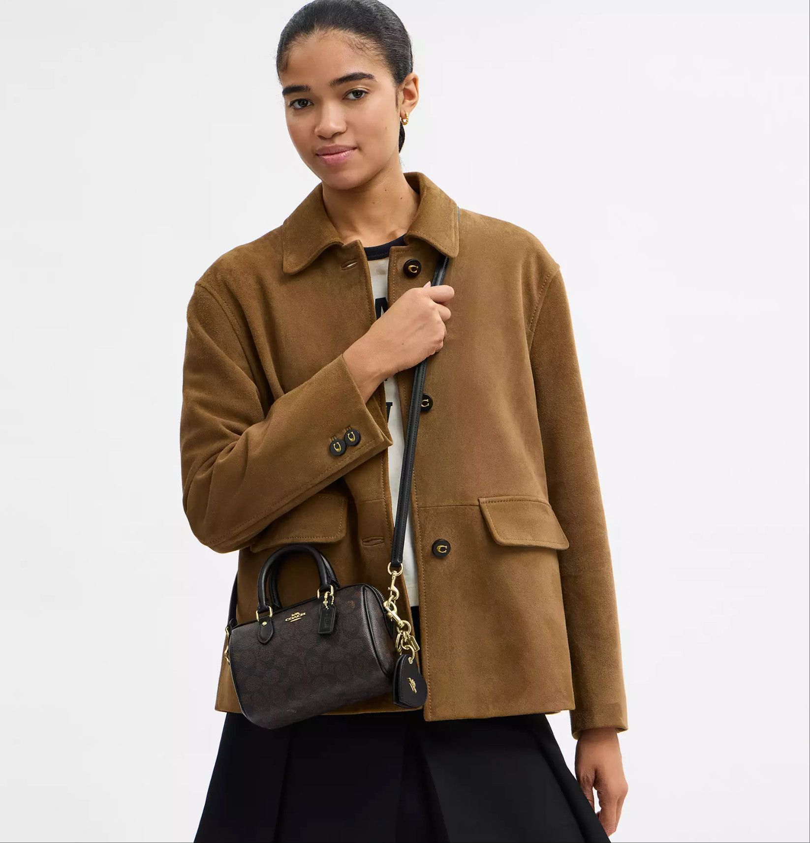 Coach Boxed Mini Rowan Crossbody Bag And Mirror Bag Charm Set Size ONE SIZE - 11 Thumbnail