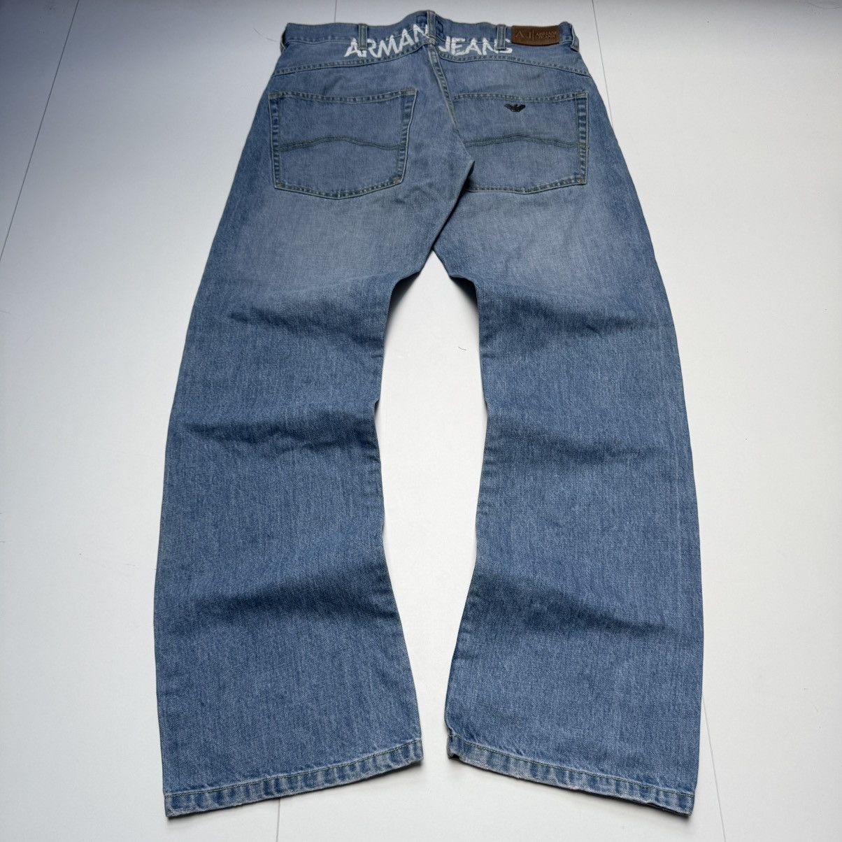 Armani × Vintage RARE EMPORIO ARMANI 90S VINTAGE FADED BIG LOGO