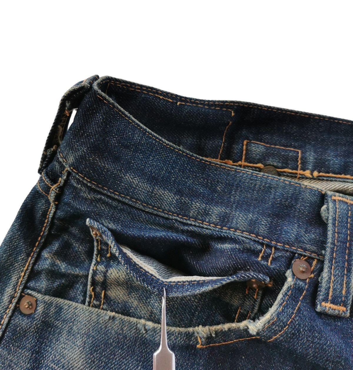 Futura × Levi's Vintage Clothing × Vintage Levis Vintage Clothing X Futura Selvedge Denim Jeans Size US 32 / EU 48 - 14 Thumbnail