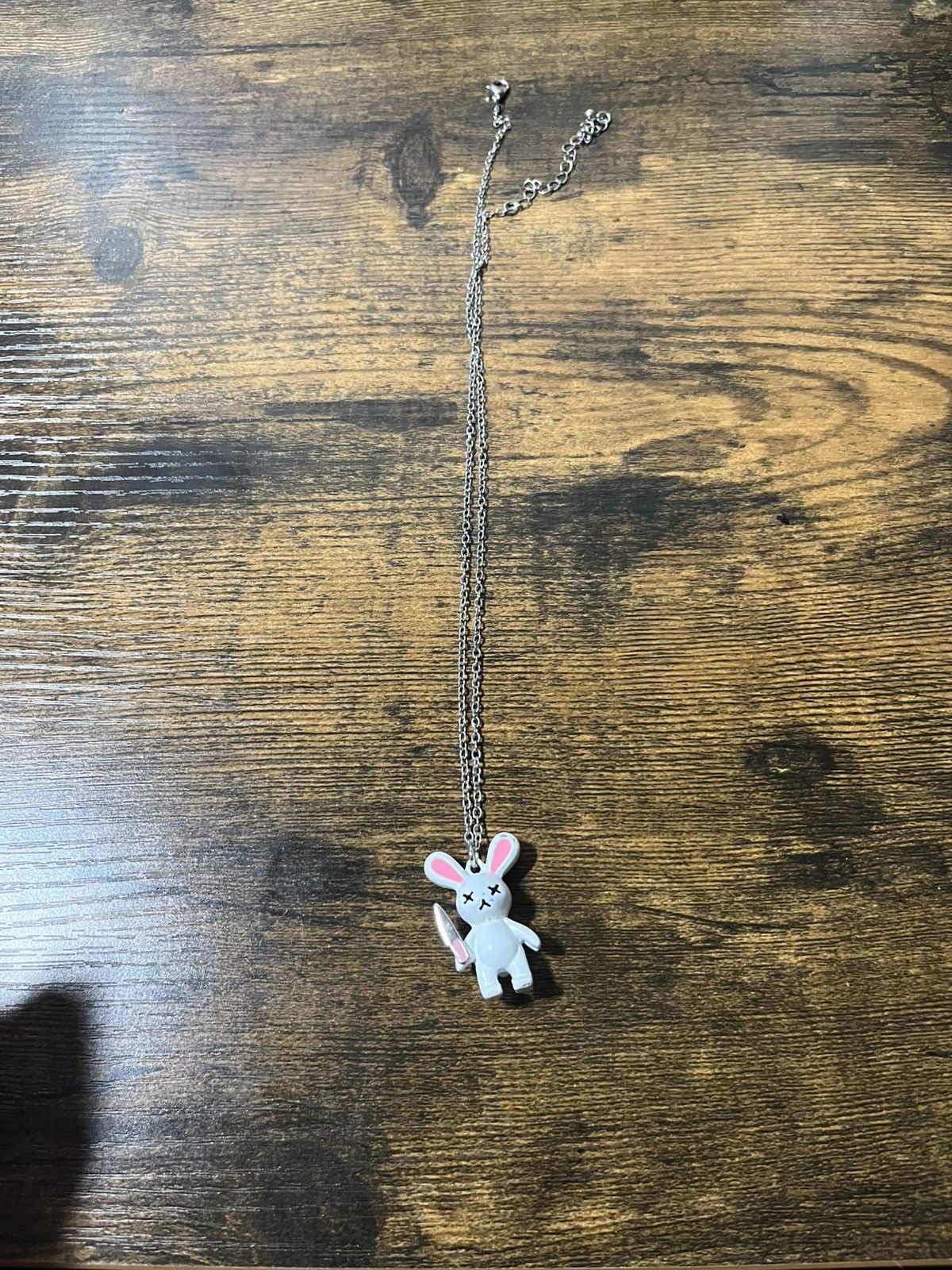 Other White bunny with knife necklace Size ONE SIZE - 1 Thumbnail