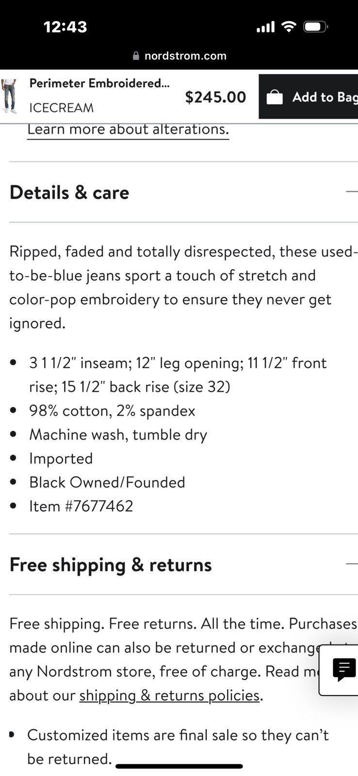 Billionaire Boys Club ICECREAM jeans 32x30 Size US 32 / EU 48 - 11 Thumbnail