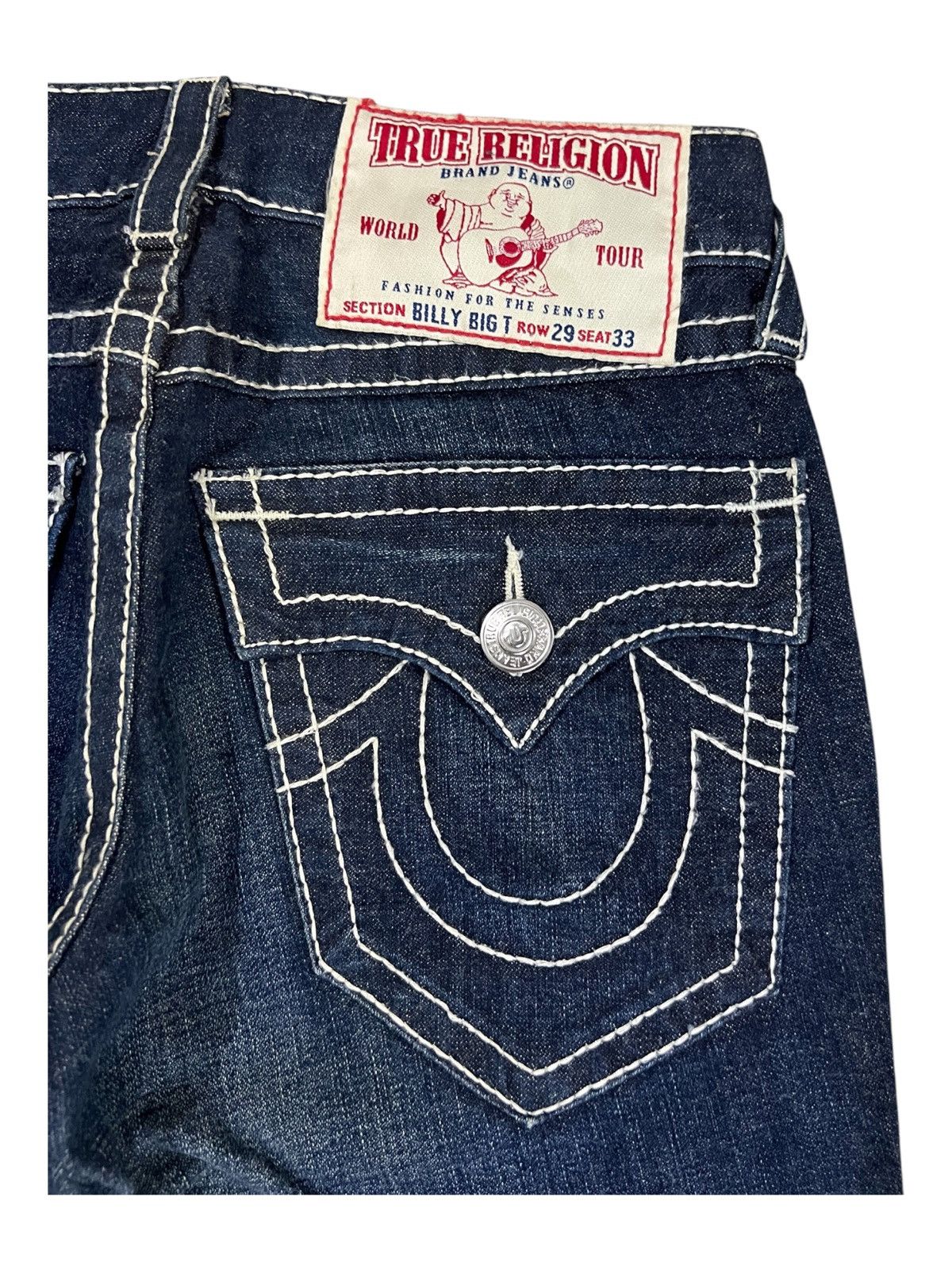 True Religion Y2K True Religion Billy Big T Made in USA Flare Jeans Denim Size US 31 - 4 Thumbnail