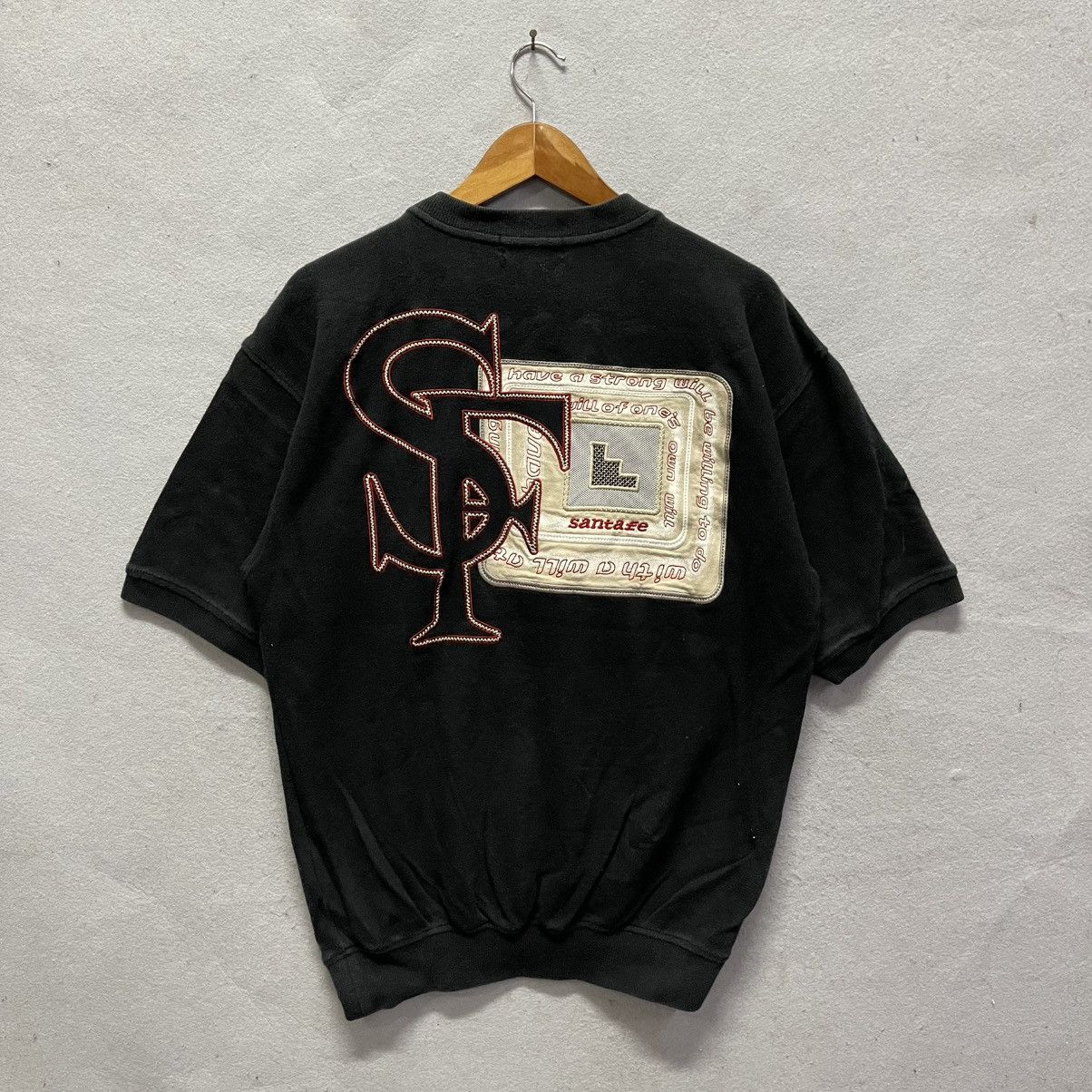 Japanese Brand Santa Fe Embroidered Short Sleeve Sweatshirt – Made in Japan Size US L / EU 52-54 / 3 - 1 Thumbnail