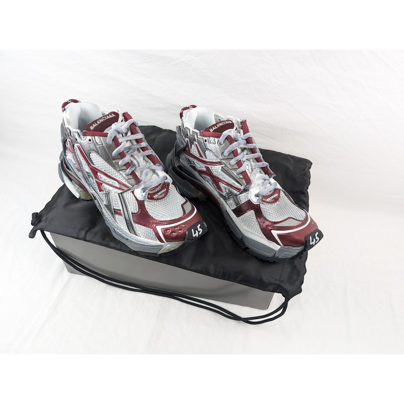 Balenciaga o1rshd1 Four Color Rubber Runners in Multicolor Size US 10 / EU 43 - 22 Thumbnail