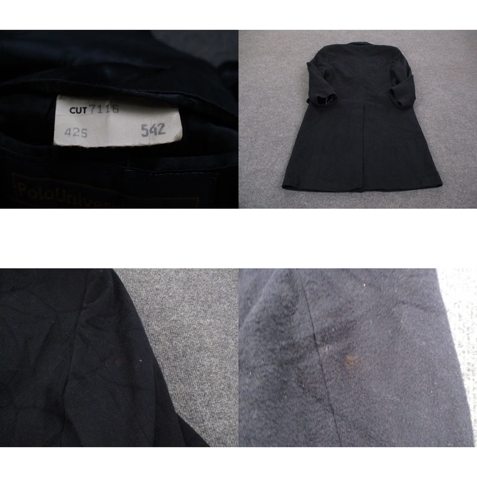 Ralph Lauren Ralph Lauren Coat Mens 42 L Navy Blue Wool Sailor Barn Coat Polo University Club Coat Men 42 Blue Wool Casual Windproof Winter 90s Mens Size US XL / EU 56 / 4 - 8 Thumbnail