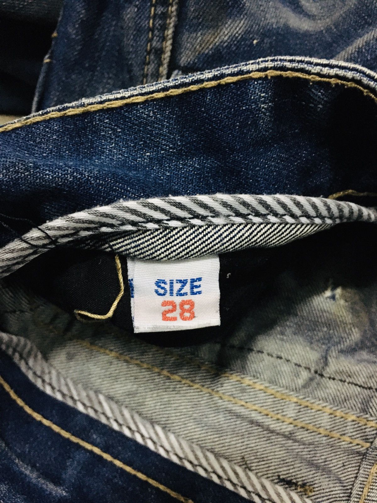 Japanese Brand Let’star Distressed Jeans (15) Size US 31 - 14 Thumbnail