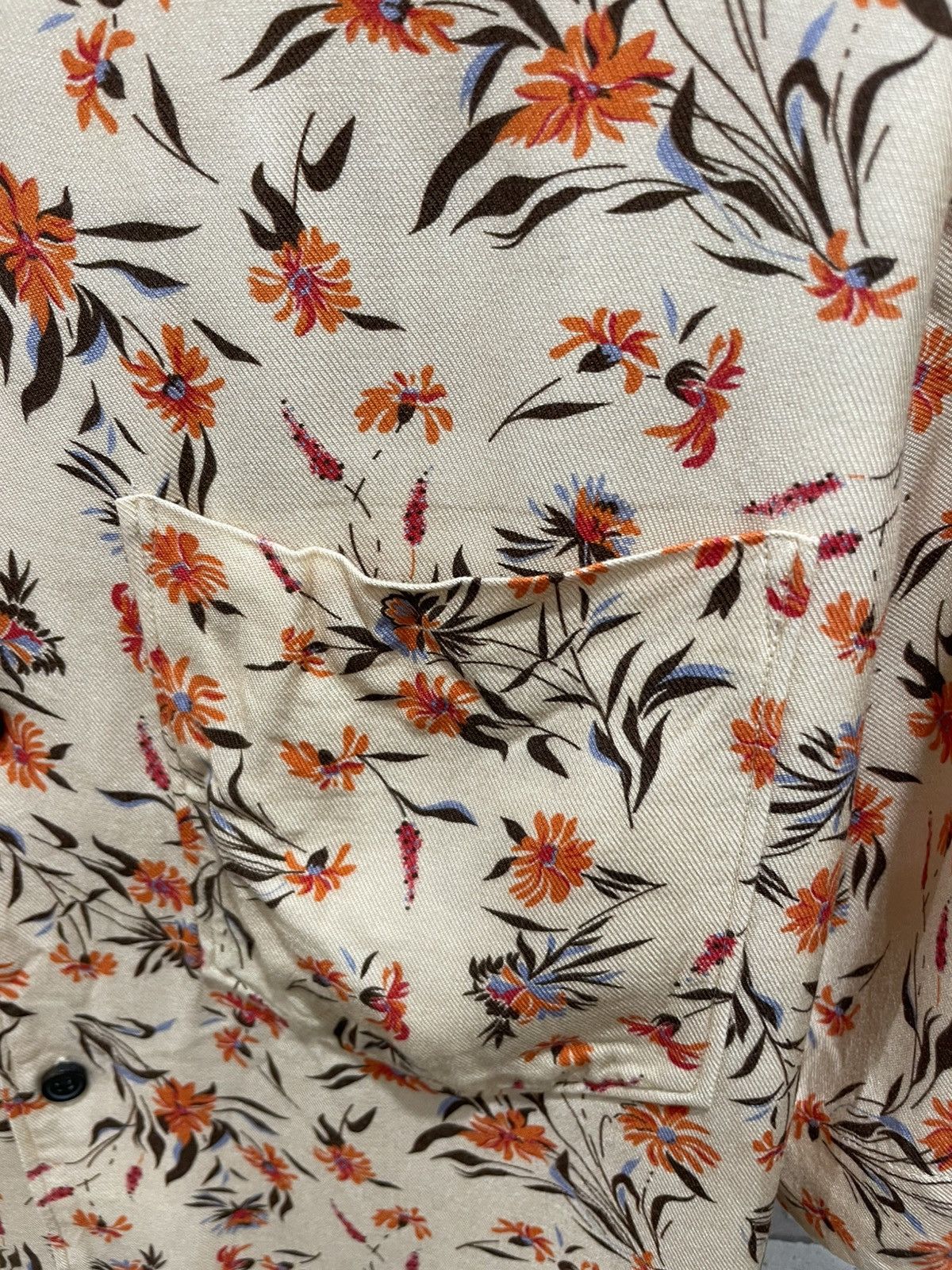 Acne Studios × Vintage Acne Studios - Simon Camp-Collar Floral-Print Twill Shirt Size US M / EU 48-50 / 2 - 6 Thumbnail