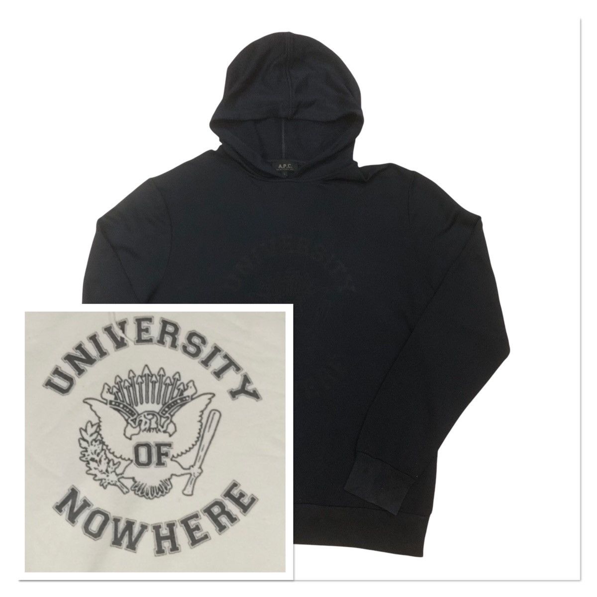 A.P.C. A.P.C University Of Nowhere Nylon Sweatshirt Hodie Size US M / EU 48-50 / 2 - 1 Thumbnail
