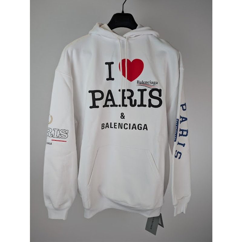 Balenciaga o1rshd1 I ❤️ Paris & Balenciaga Political Campaign Hoodie Size US XS / EU 42 / 0 - 2 Thumbnail