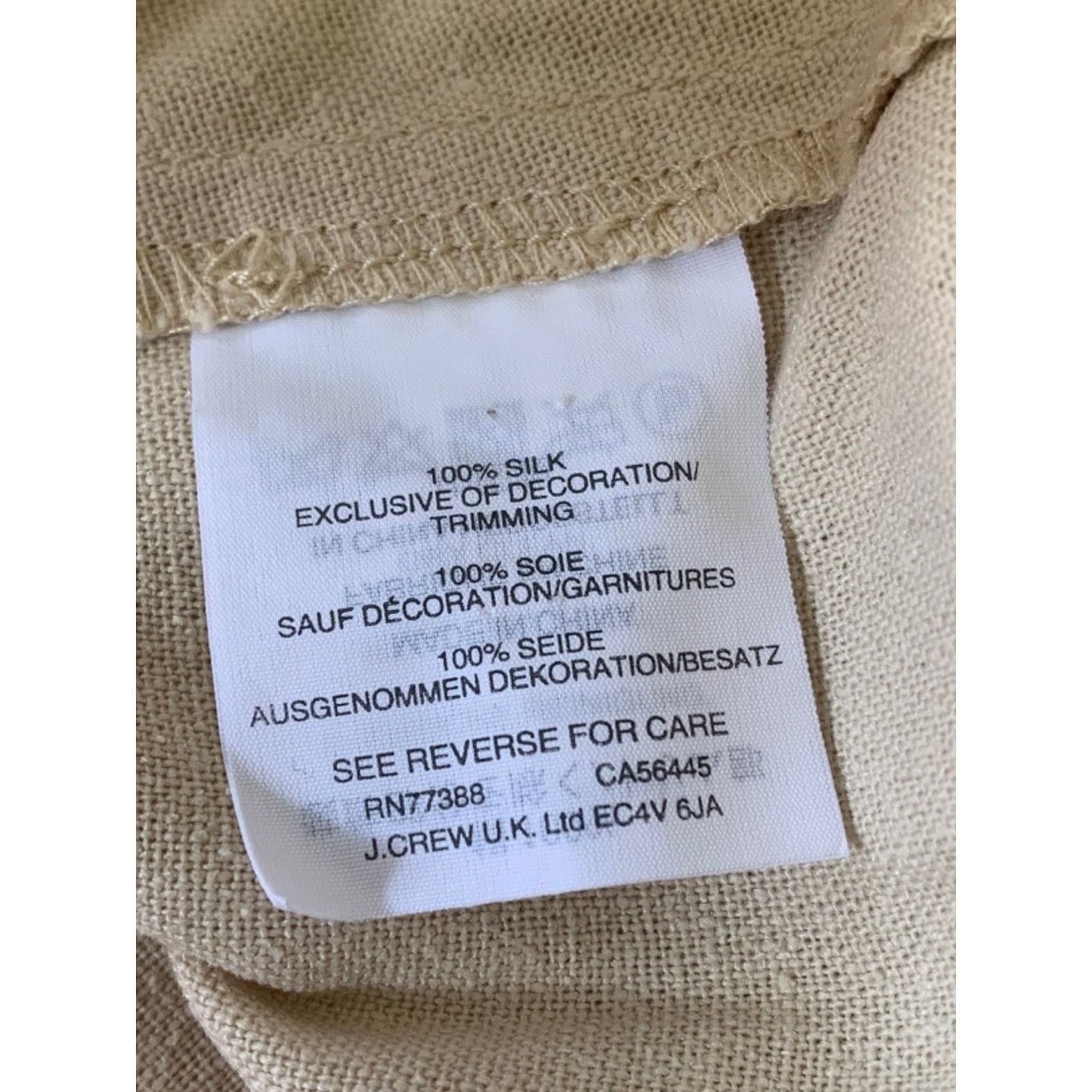 Madewell Madewell Womens Size XXS Ivory 100% Silk Top Embroidered Size XXS / US 00 / IT 34 - 10 Thumbnail