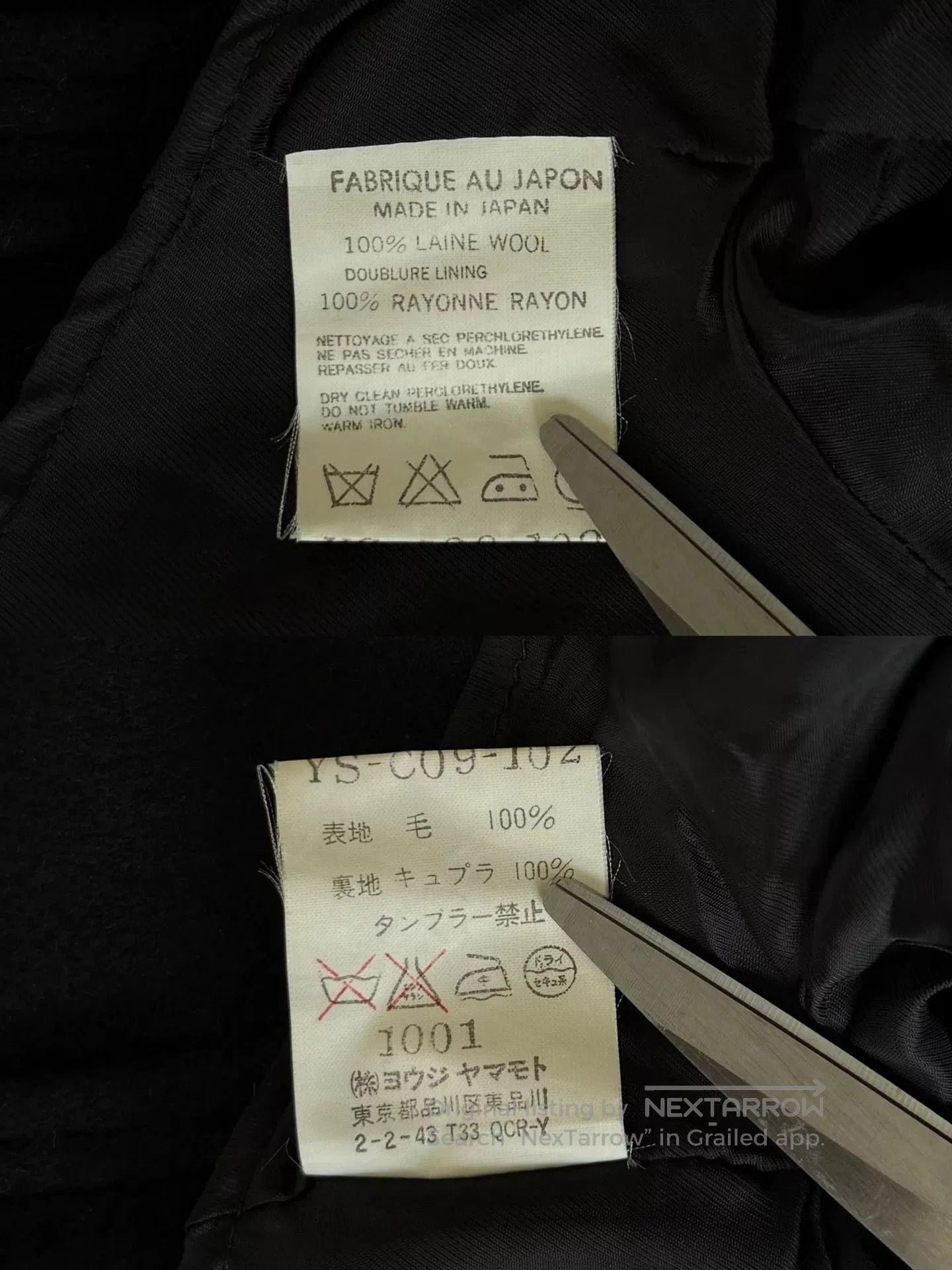 Y's yohji yamamoto y's long wool coat. Size L / US 10 / IT 46 - 8 Thumbnail