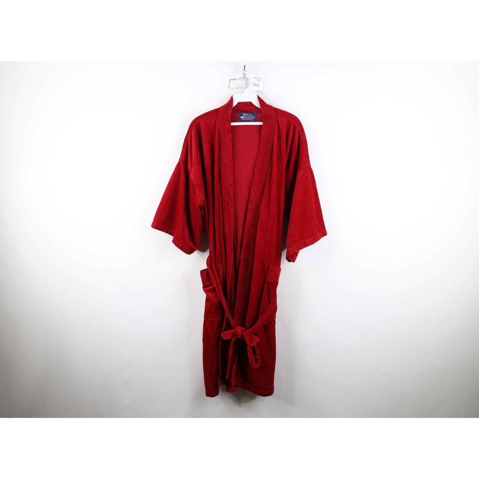 Vintage Vintage 60s 70s Streetwear Belted Velvet Velour Robe Size US L / EU 52-54 / 3 - 1 Thumbnail