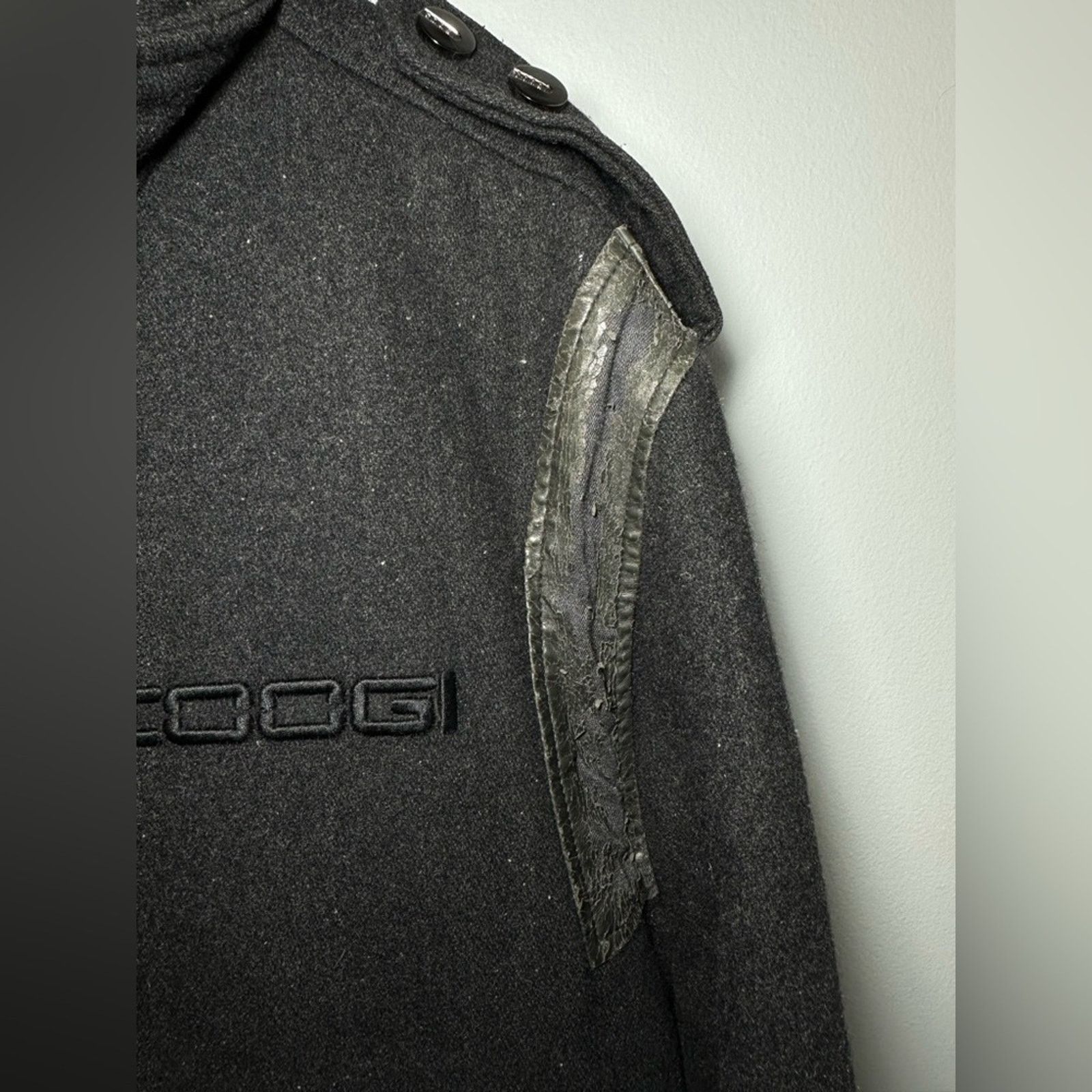 Coogi Vintage Coogi Dark Gray Wool Blend Coat Jacket- Men’s Sz L Size US L / EU 52-54 / 3 - 9 Thumbnail
