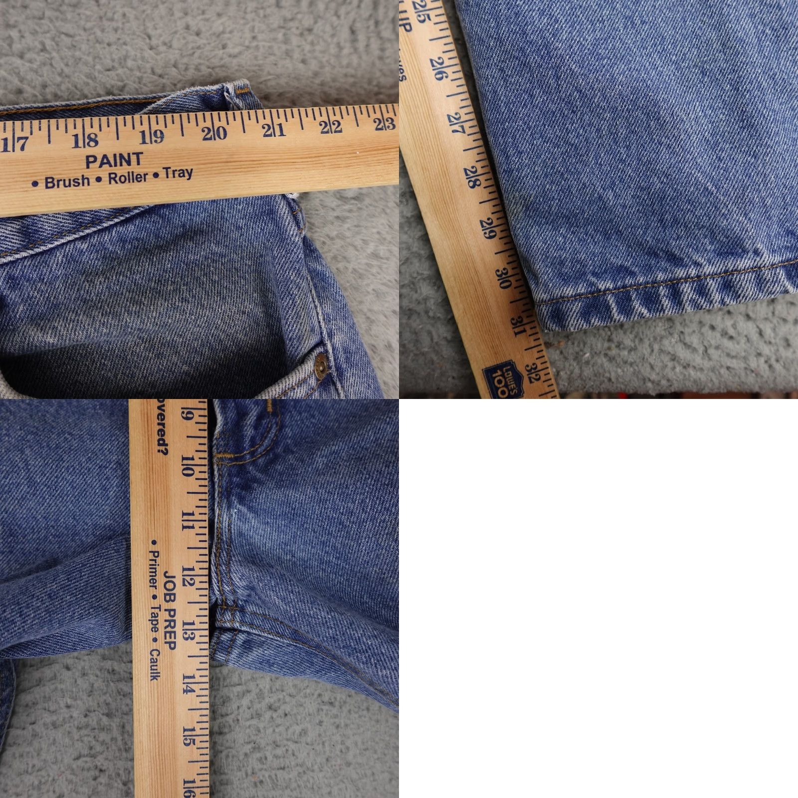 Carhartt Carhartt Jeans Mens 44x32 Blue Denim Patch B18 DST Work Regular 90s Logo USA Mens Size US 44 / EU 60 - 10 Thumbnail