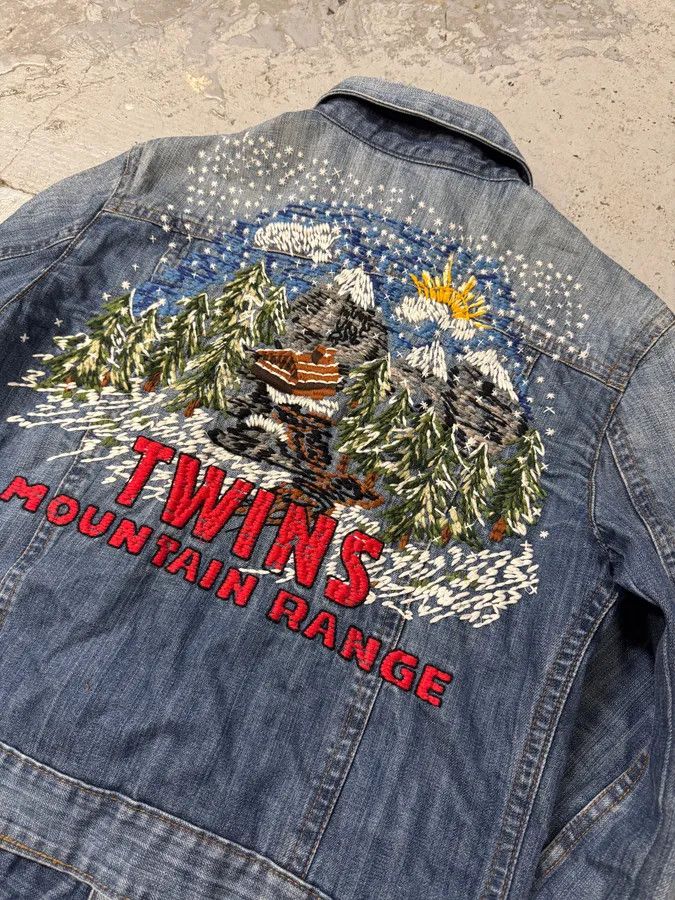 Dsquared2 AW2004 Dsquared2 Twin Moutain Range Denim Jacket Size US M / EU 48-50 / 2 - 5 Thumbnail