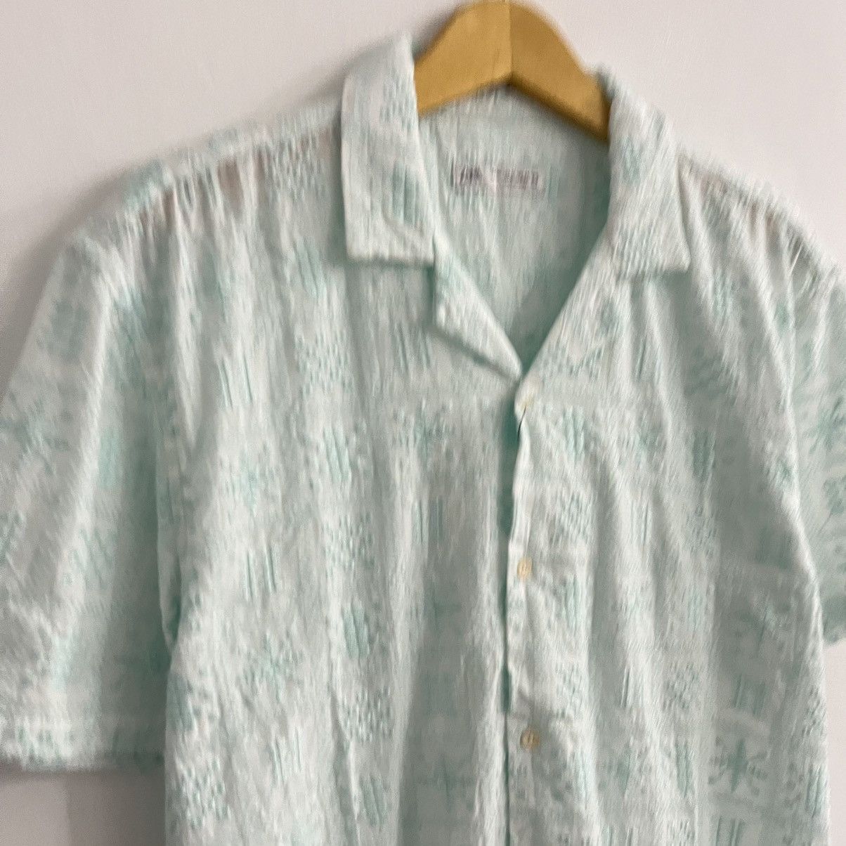 Zara Zara 3d Pattern Camp Collar Shirt Size US M / EU 48-50 / 2 - 3 Thumbnail