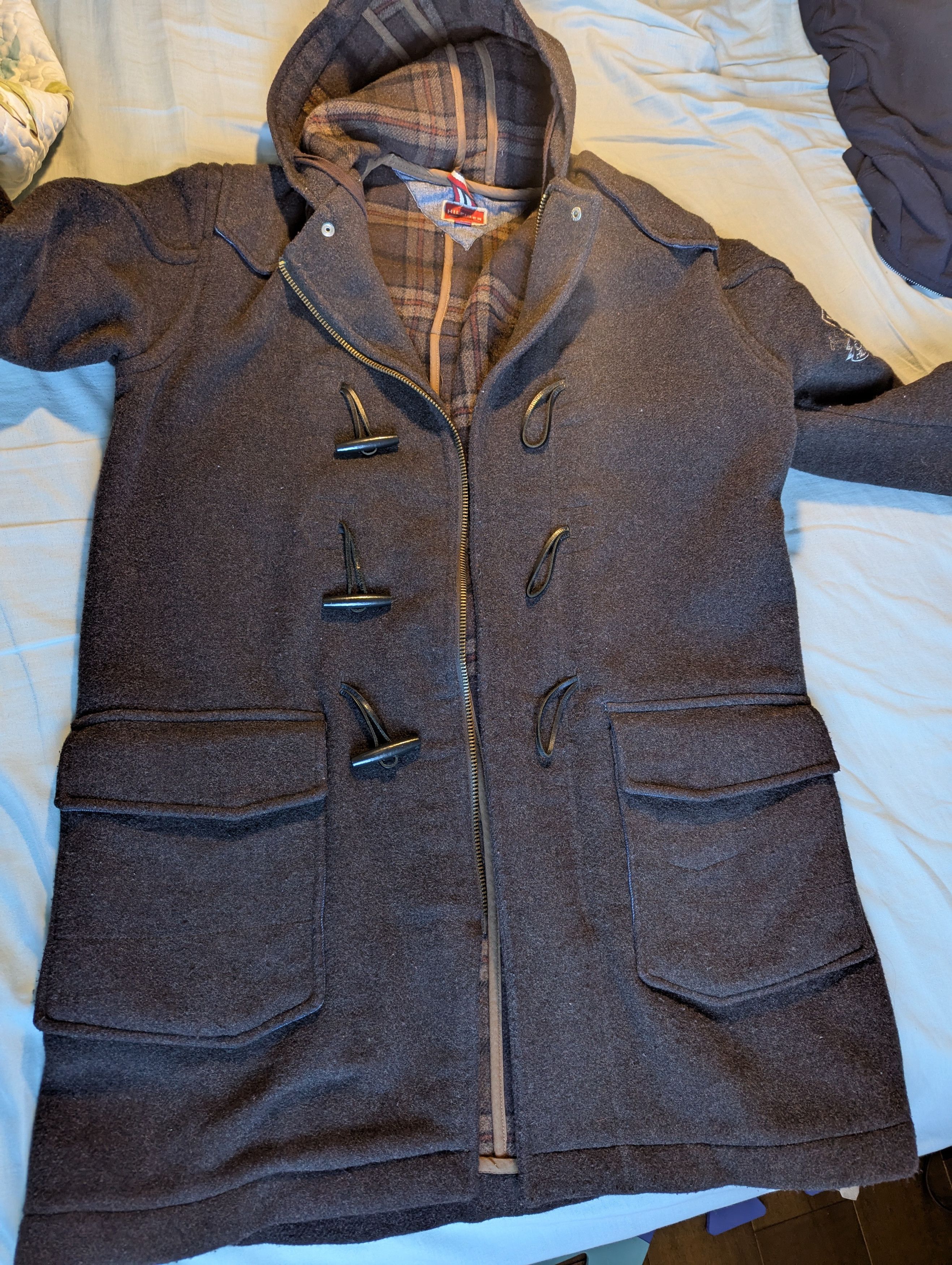 Tommy Hilfiger Woolen Hoodie.Coat Vintage Size US M / EU 48-50 / 2 - 18 Thumbnail