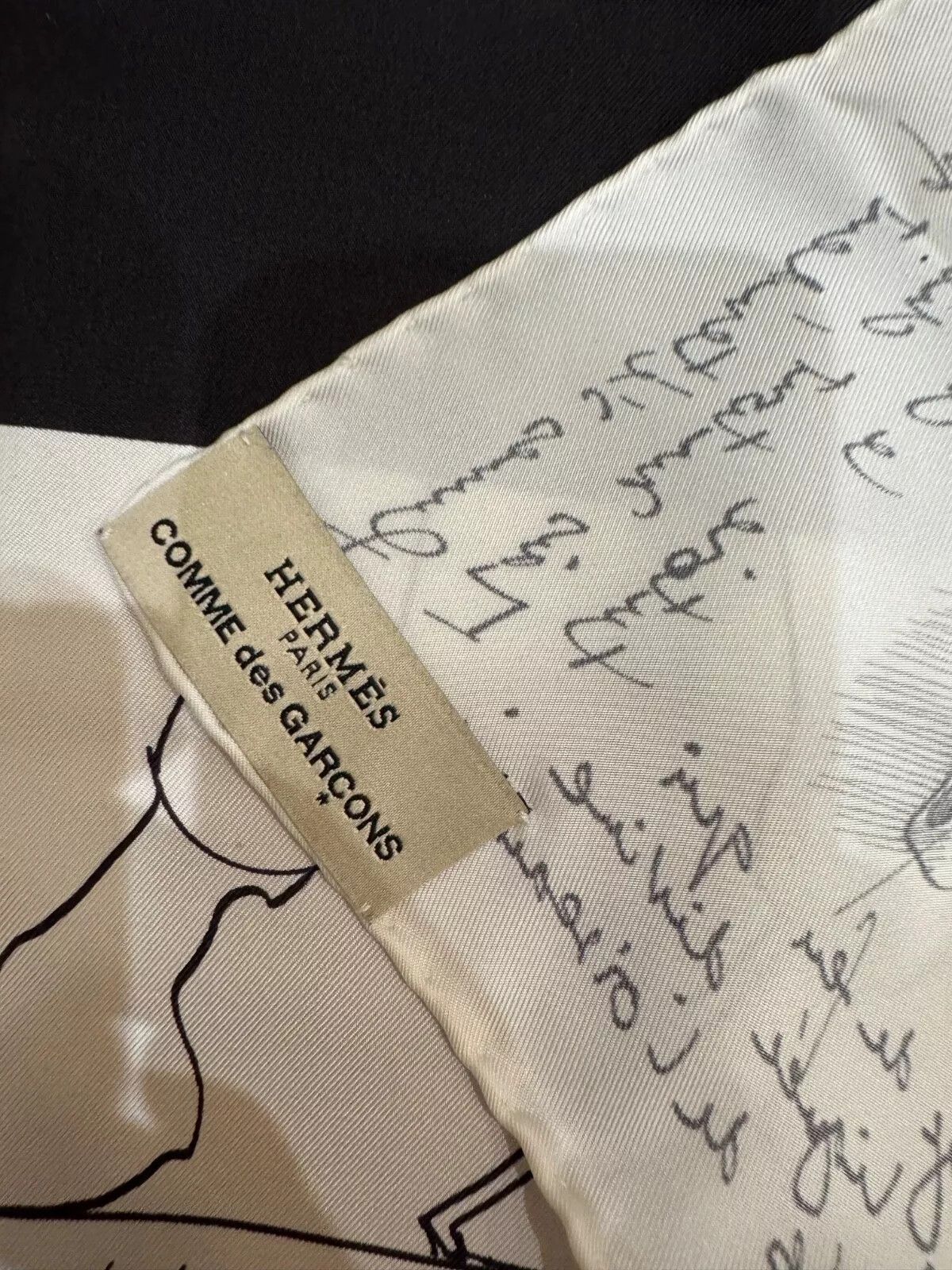 HERMES X COMME des GARCONS White Black Le Pegase d'Hermes'