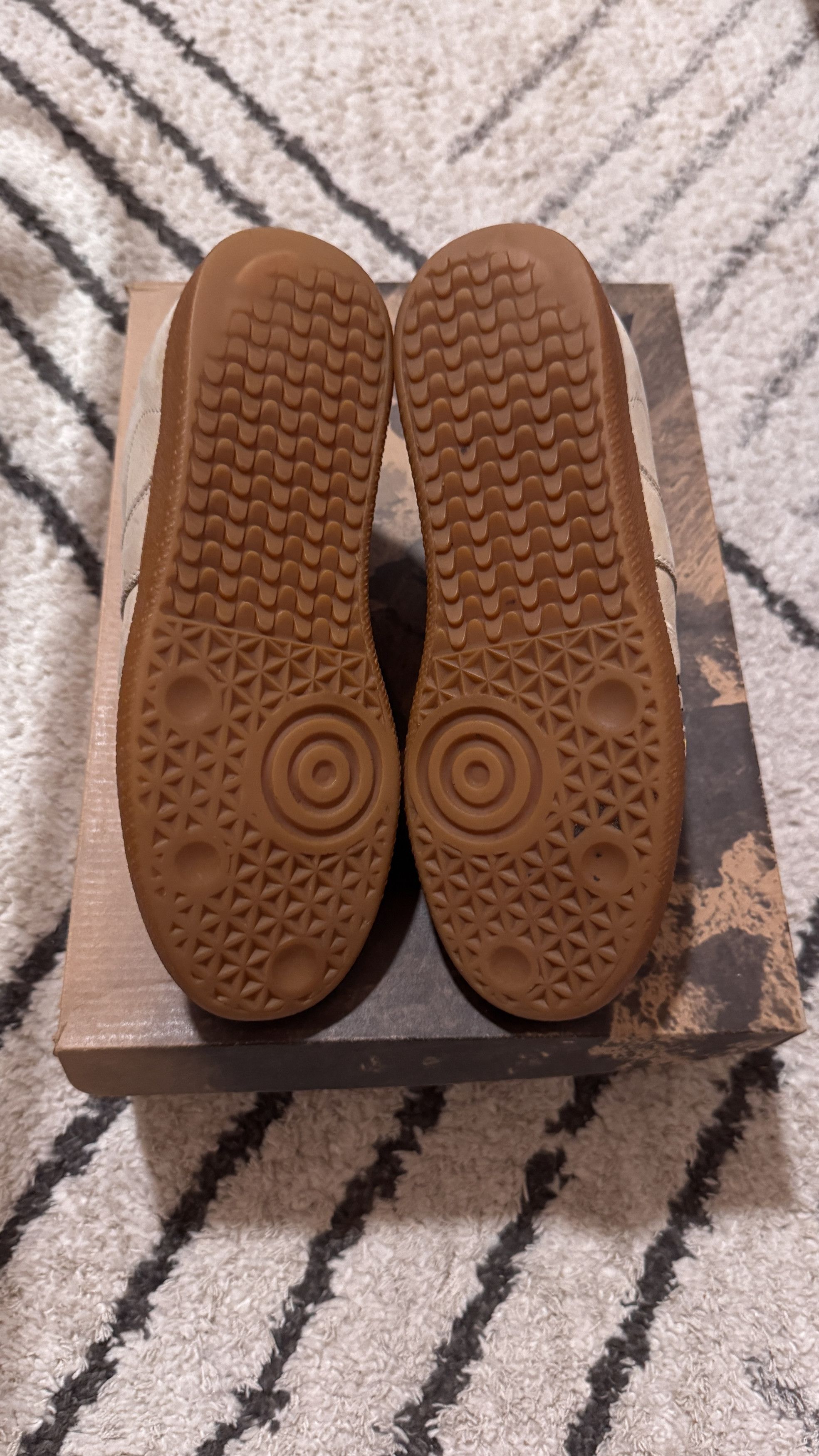 Maison Margiela Maison Margiela GAT german army trainer tan paint splatter Size US 6.5 / EU 39-40 - 4 Thumbnail