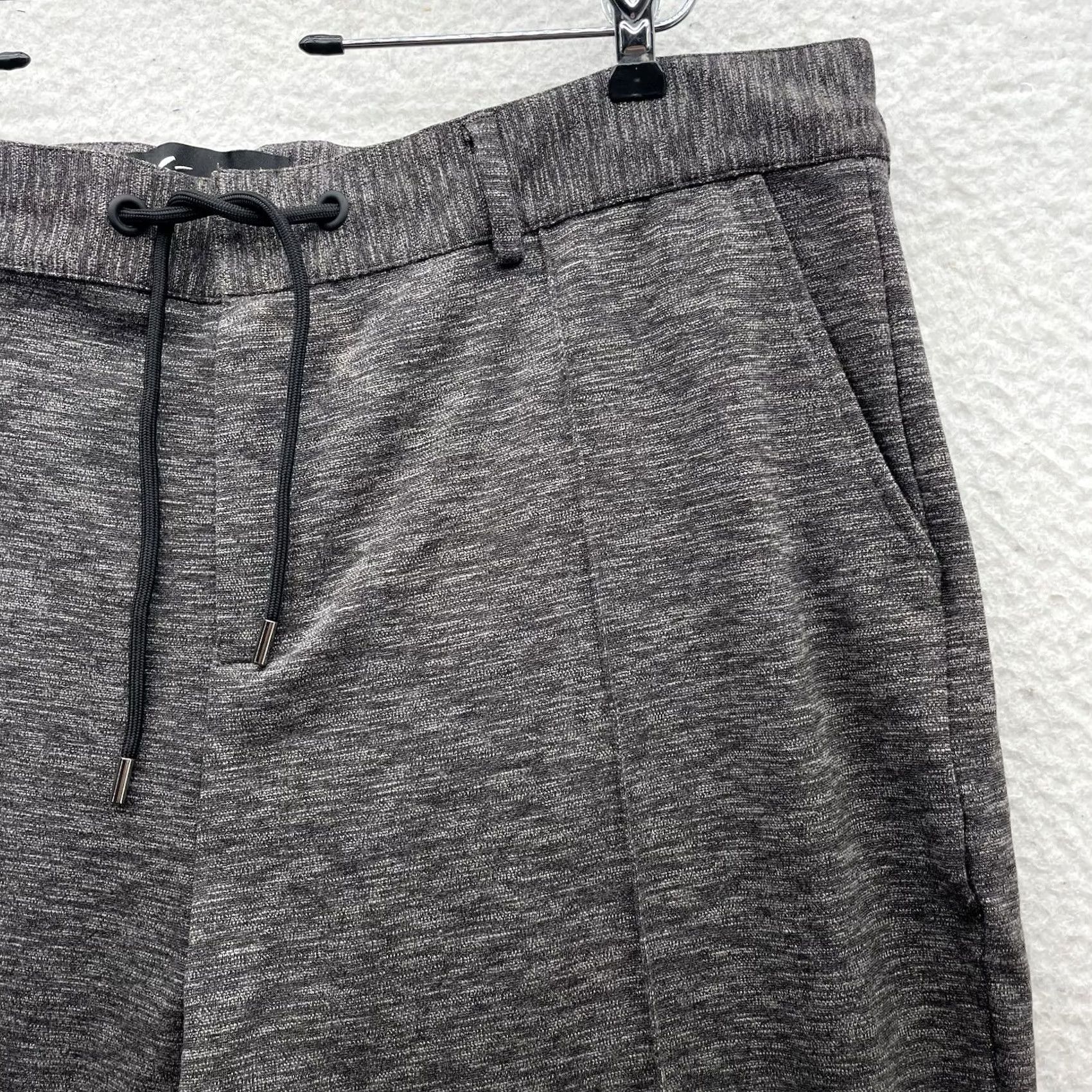 Vintage Mauvais Pants Mens 40x30 Heather Gray Tapered Drawstring Trousers Resort Woven Size US 40 / EU 56 - 4 Thumbnail