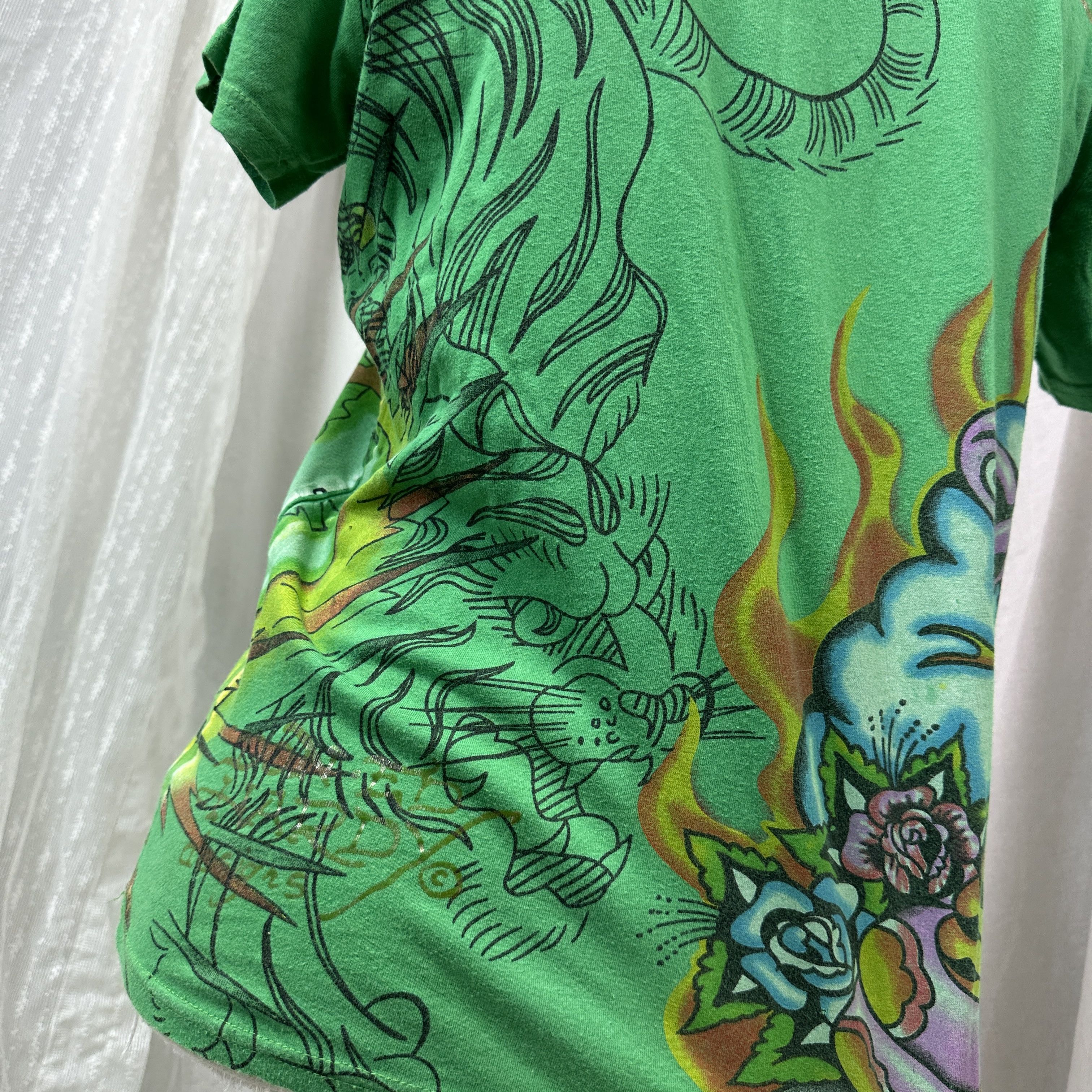Ed Hardy Vintage Avant Garde Ed Hardy Christian Audigier T-shirt Y2K Size US L / EU 52-54 / 3 - 8 Thumbnail