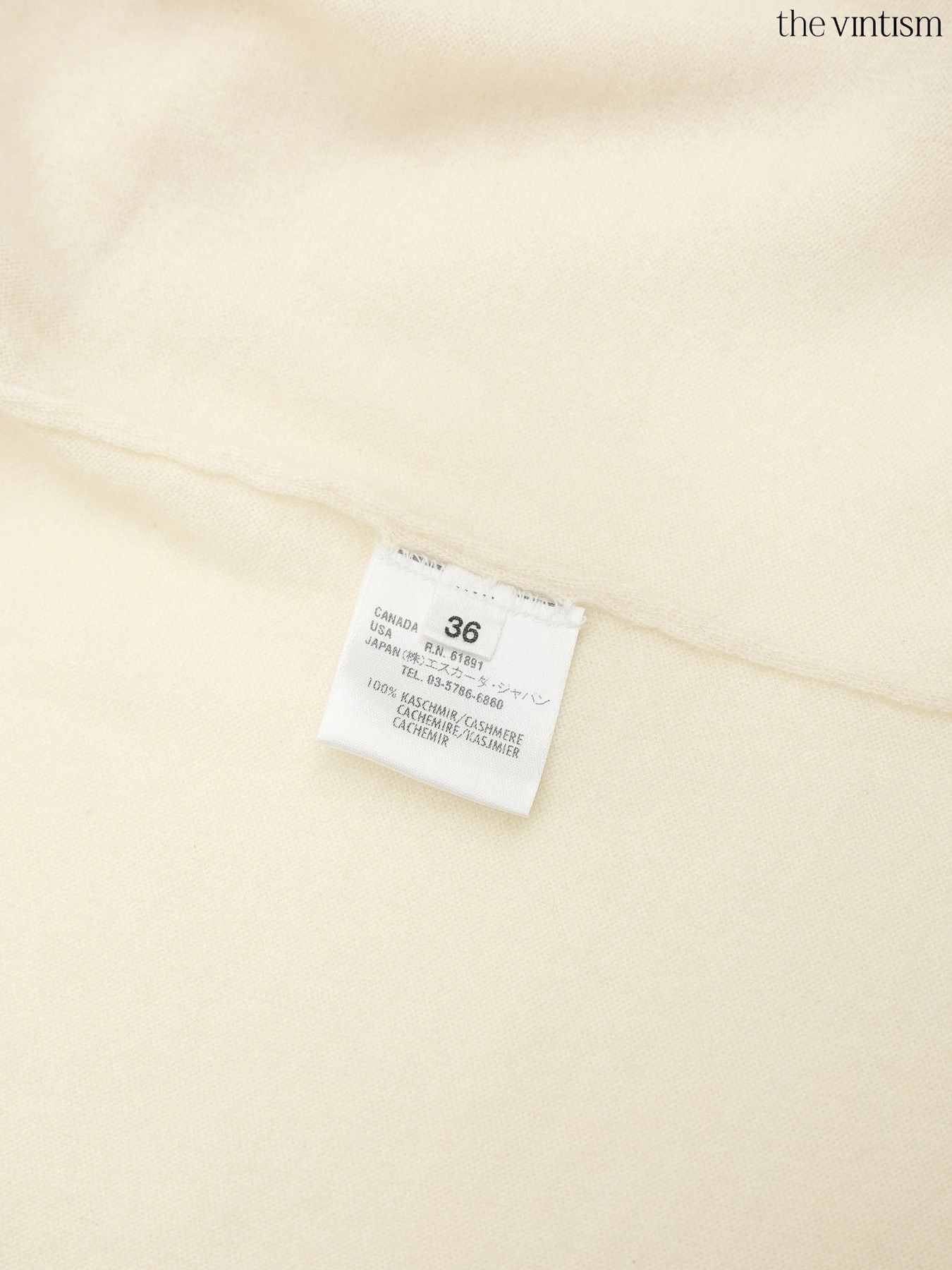 Escada Escada Ecru Ivory Pure Cashmere Knit Cardigan Sweater Size S / US 4 / IT 40 - 11 Thumbnail