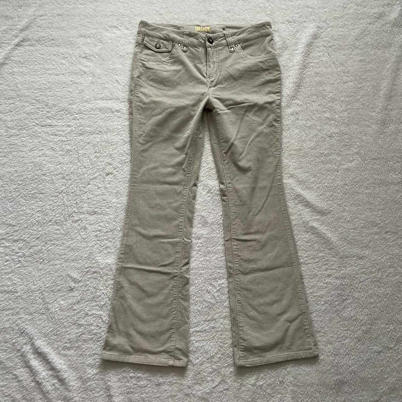 Vintage Y2K 725 Originals Tan Corduroy Flare Pants Size 33" - 1 Thumbnail