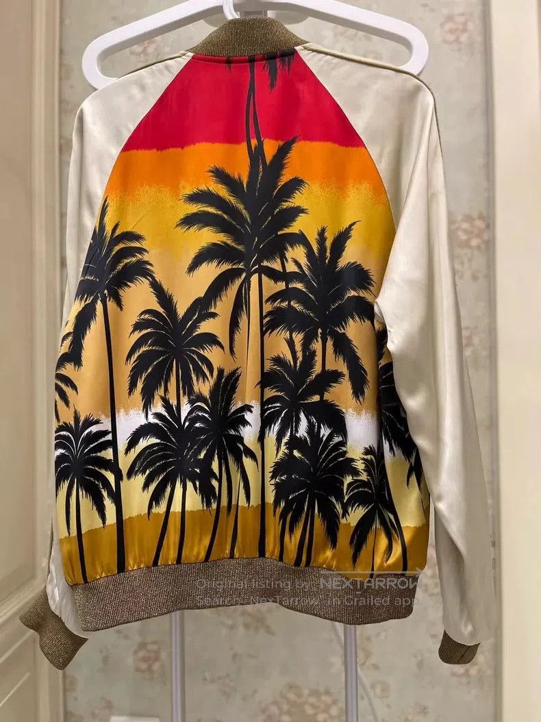 Saint Laurent Paris YSL Saint Laurent Silk Palm Tree Jacket- Size US L / EU 52-54 / 3 - 2 Thumbnail