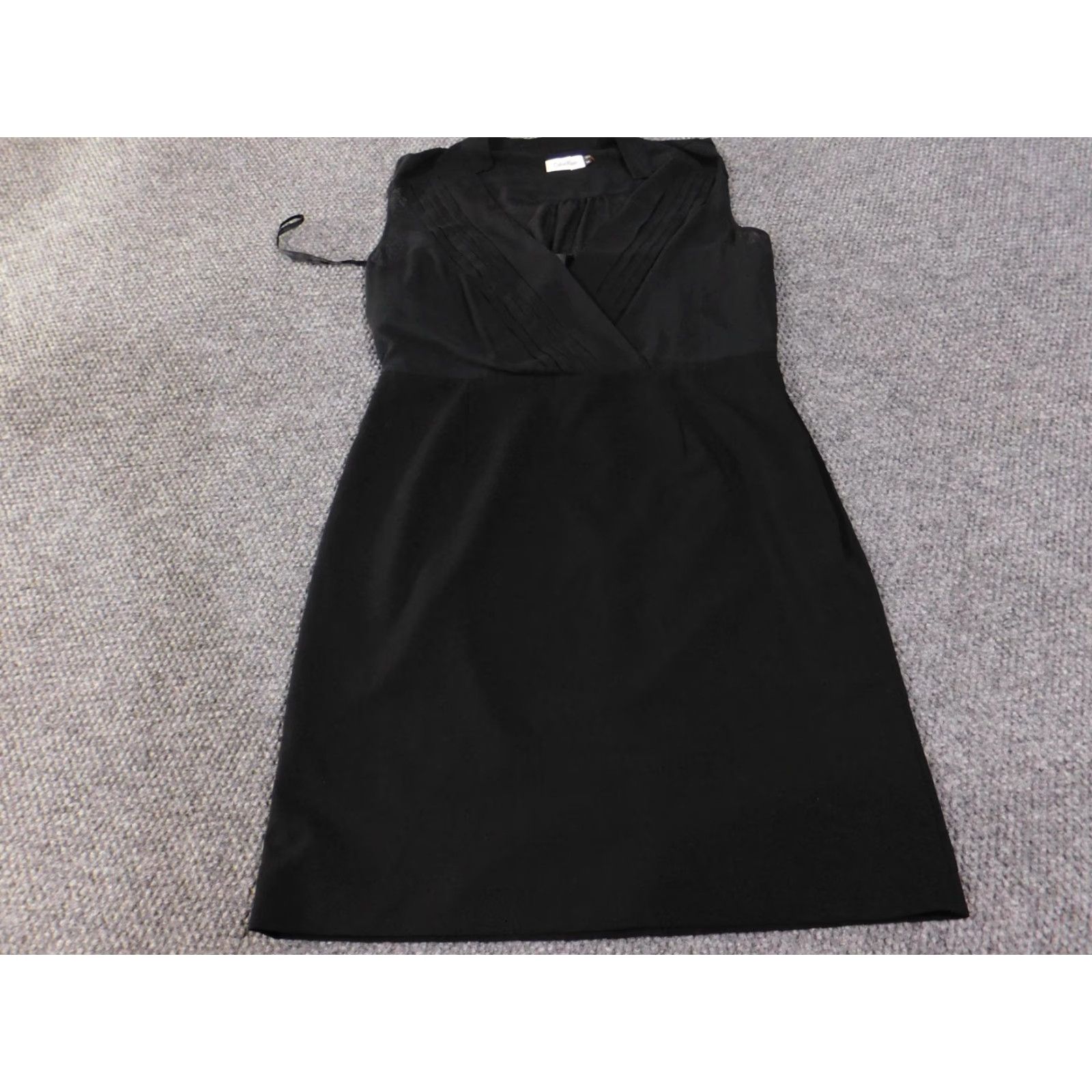 Calvin Klein Calvin Klein Dress Womens 14 Black Sleeveless Sheath V-Neck Career Office Chic Dress Size XL / US 12-14 / IT 48-50 - 3 Thumbnail
