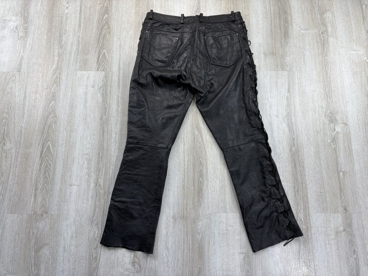 Leather × Vintage Mens biker motorcycle leather pants Highway Size 52 Size US 34 / EU 50 - 6 Thumbnail