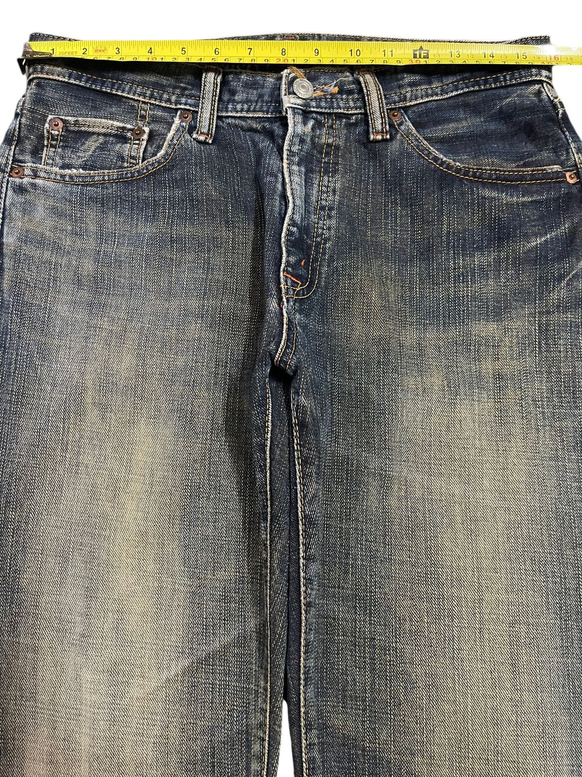 Full Count & Co. Vintage Japanese Brand Blue Faded Wash Style Baggy Jeans Size US 31 - 11 Thumbnail