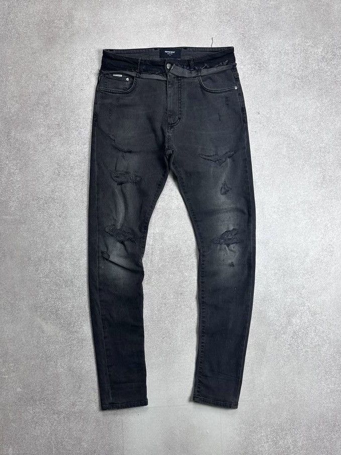 Represent Slim Fit Distressed Jeans Y2K 32