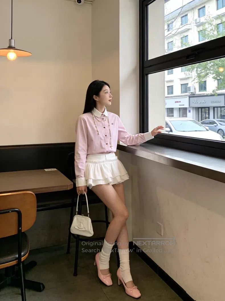 Vivienne Westwood Vivienne Westwood Pink Shirt Size L / US 10 / IT 46 - 2 Thumbnail