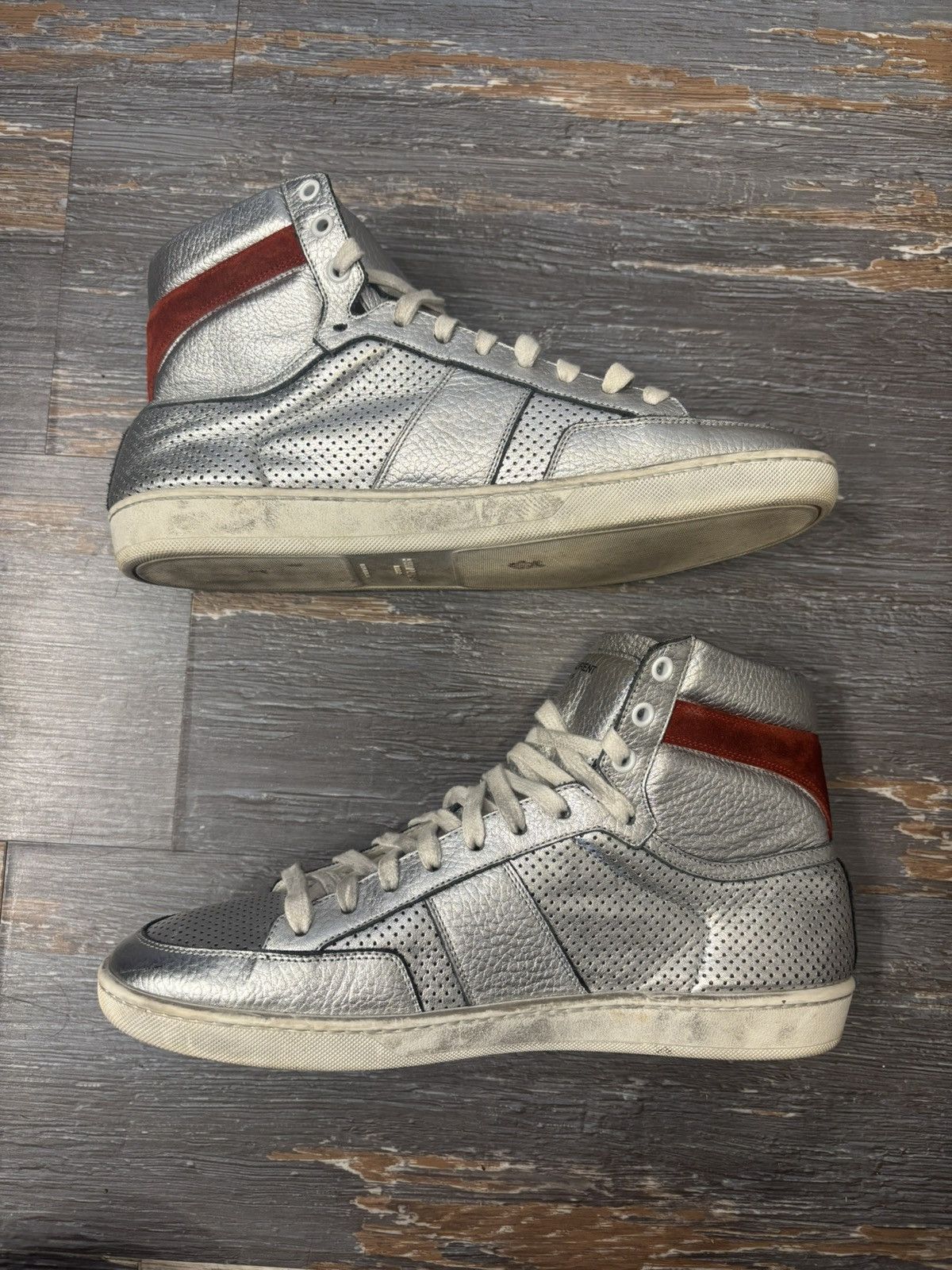 Saint Laurent Paris Saint Laurent PL-10 Silver Size 10 Size US 10 / EU 43 - 3 Thumbnail
