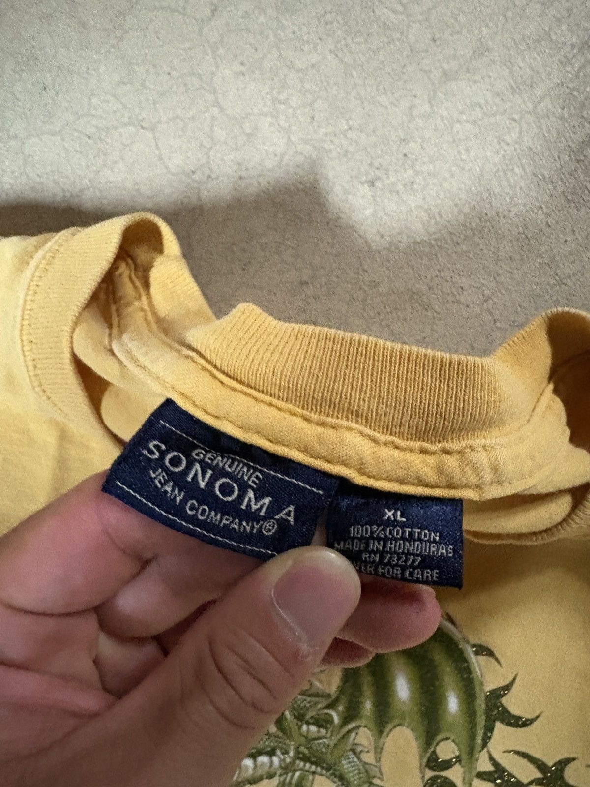 Sonoma Vintage 00’s Sonoma Jean Y2K Dragon Tee T-shirt Yellow M Size US XL / EU 56 / 4 - 4 Thumbnail