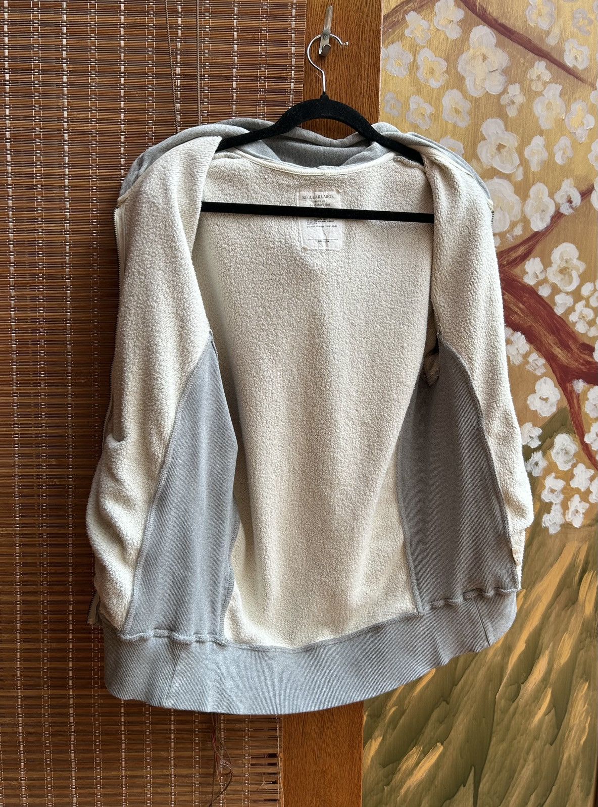 Japanese Brand USMC Zip Hoodie by Houston Inc Large Gray Reverse Weave Size US L / EU 52-54 / 3 - 5 Thumbnail