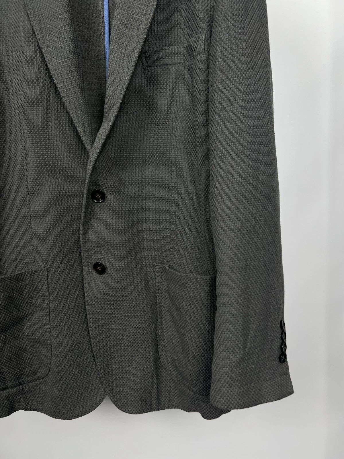 Brooks Brothers Brooks Brothers Milano Fit Half-Lined Knit Cotton Blazer Size 46R - 9 Thumbnail